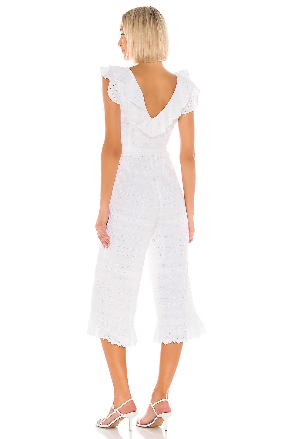 amora white lace jumpsuit