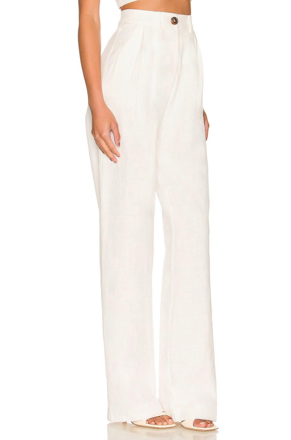 Bec \u0026 Bridge Linen Bonnie Pant in Ivory 