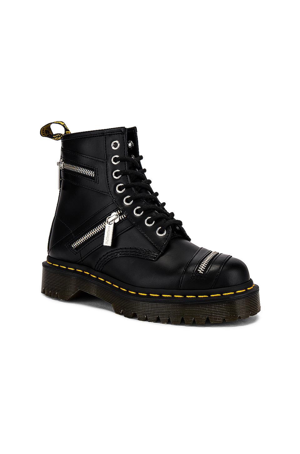 Dr. Martens Leather 1460 Bex Zipper in Black | Lyst