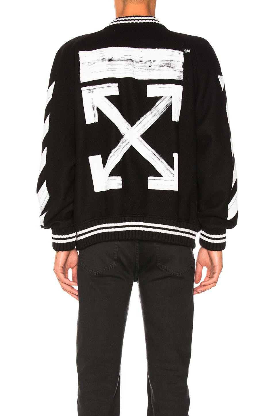 off white 3d varsity jacket