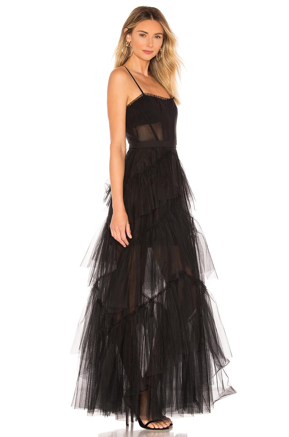 corset tulle gown bcbgmaxazria