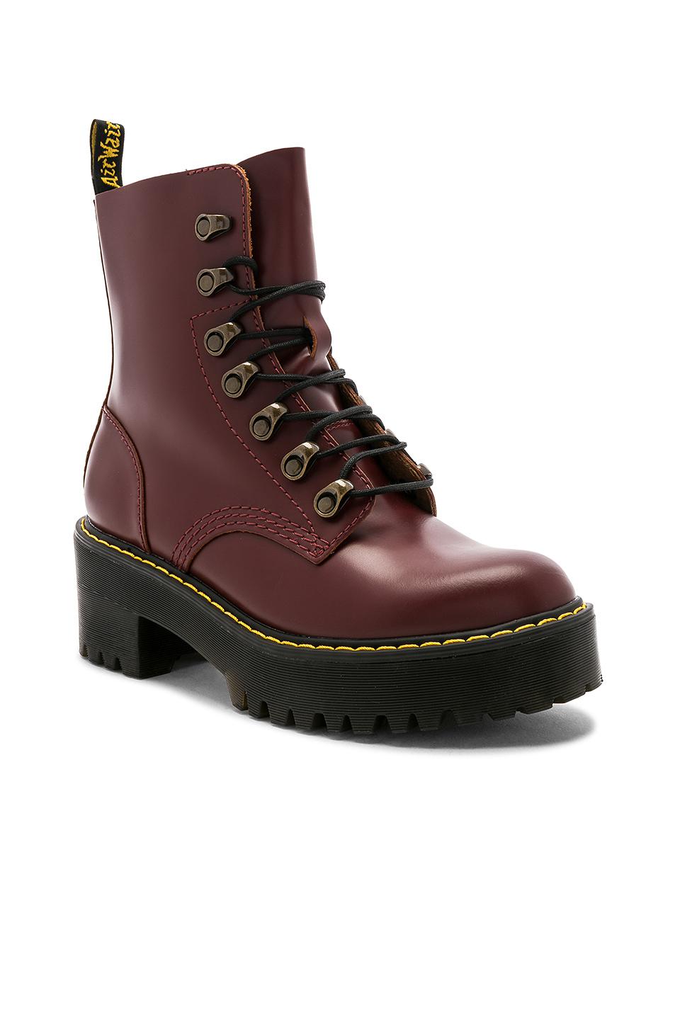 Dr. Martens Leather Leona Boot - Lyst