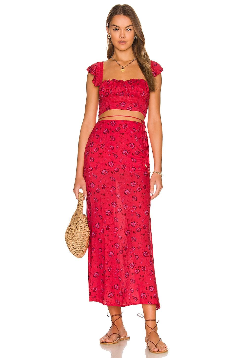 Free People Bijou Set in Red | Lyst