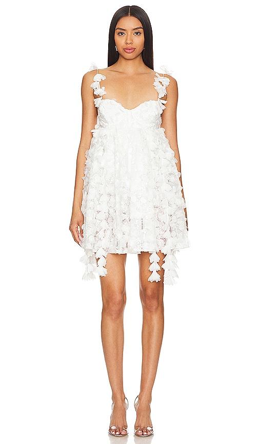 For Love & Lemons Bellatrix Mini Dress in White | Lyst