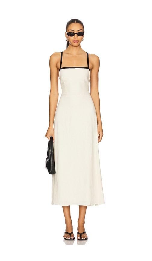 knee length dresses for ladies TIANNA Powder Puff Sleeveless Linen Pearls Women's Mini Dress – Steve Madden main image 0