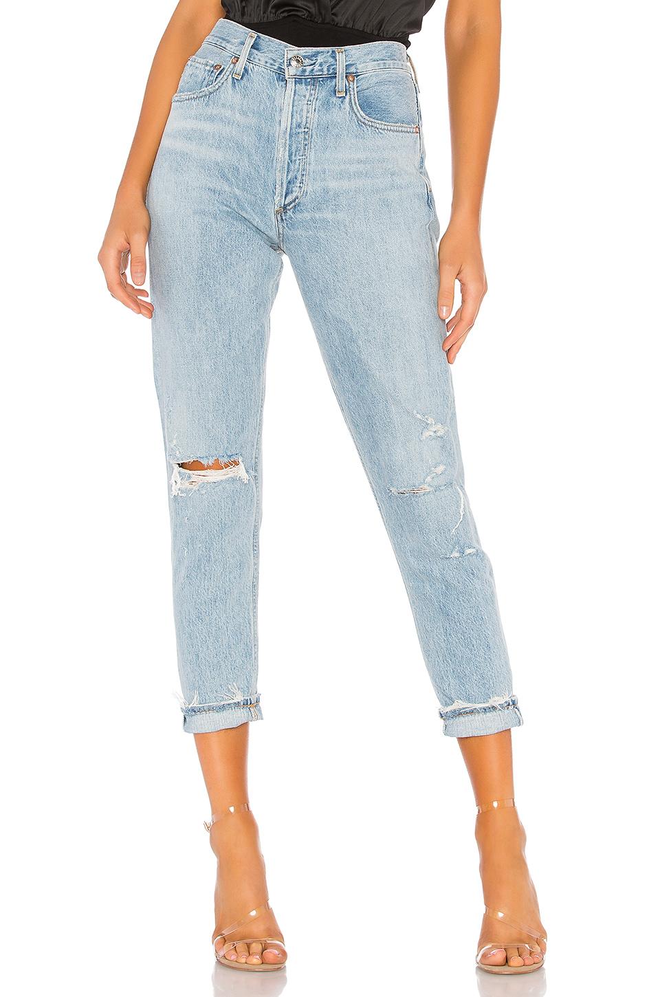 agolde jamie high rise tapered jeans