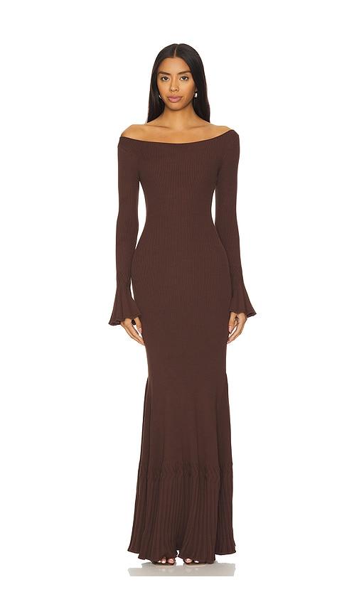 LPA Lainey Maxi Knit Dress in Brown | Lyst LPA Lainey Maxi Knit Dress in Brown | Lyst