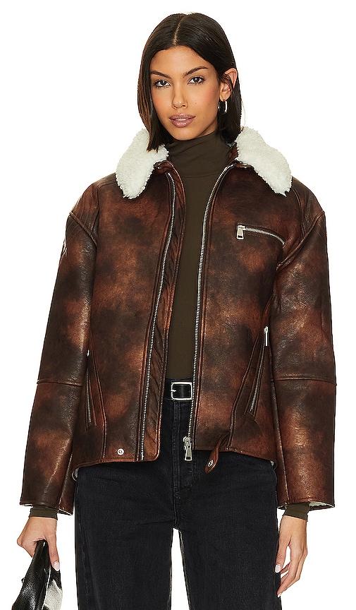 All saints elder shearling jacket Clearance