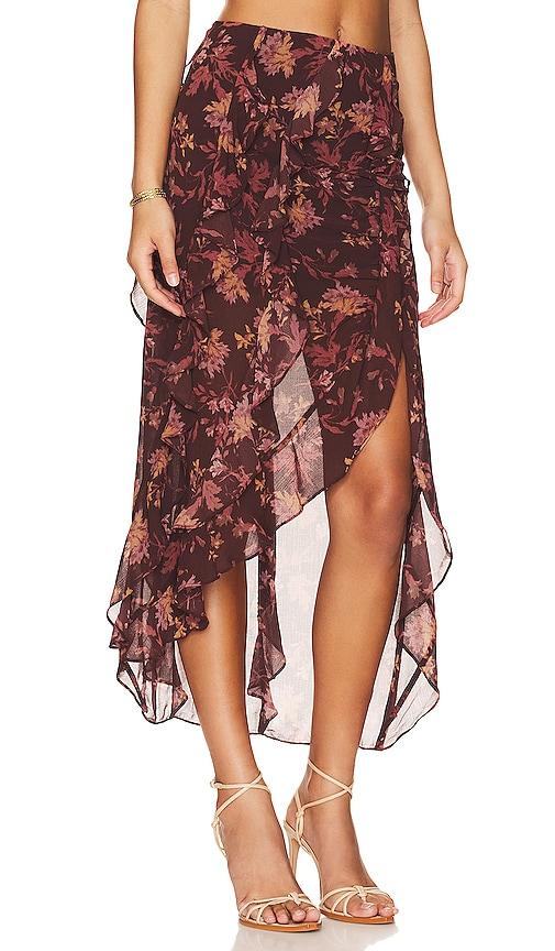 Flounce wrap best sale skirt