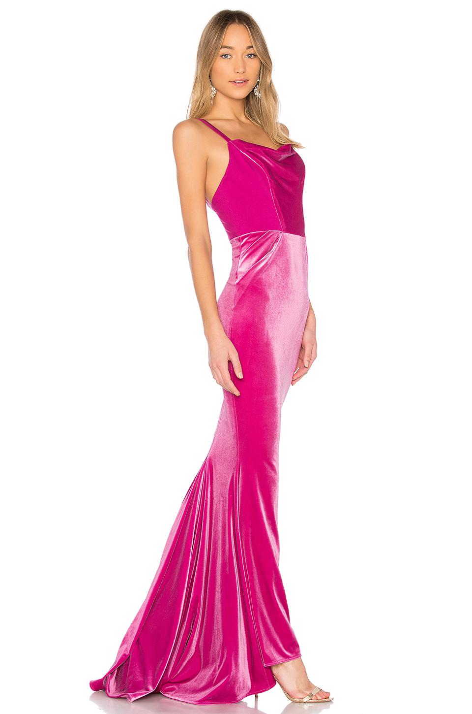 michael costello pink dress
