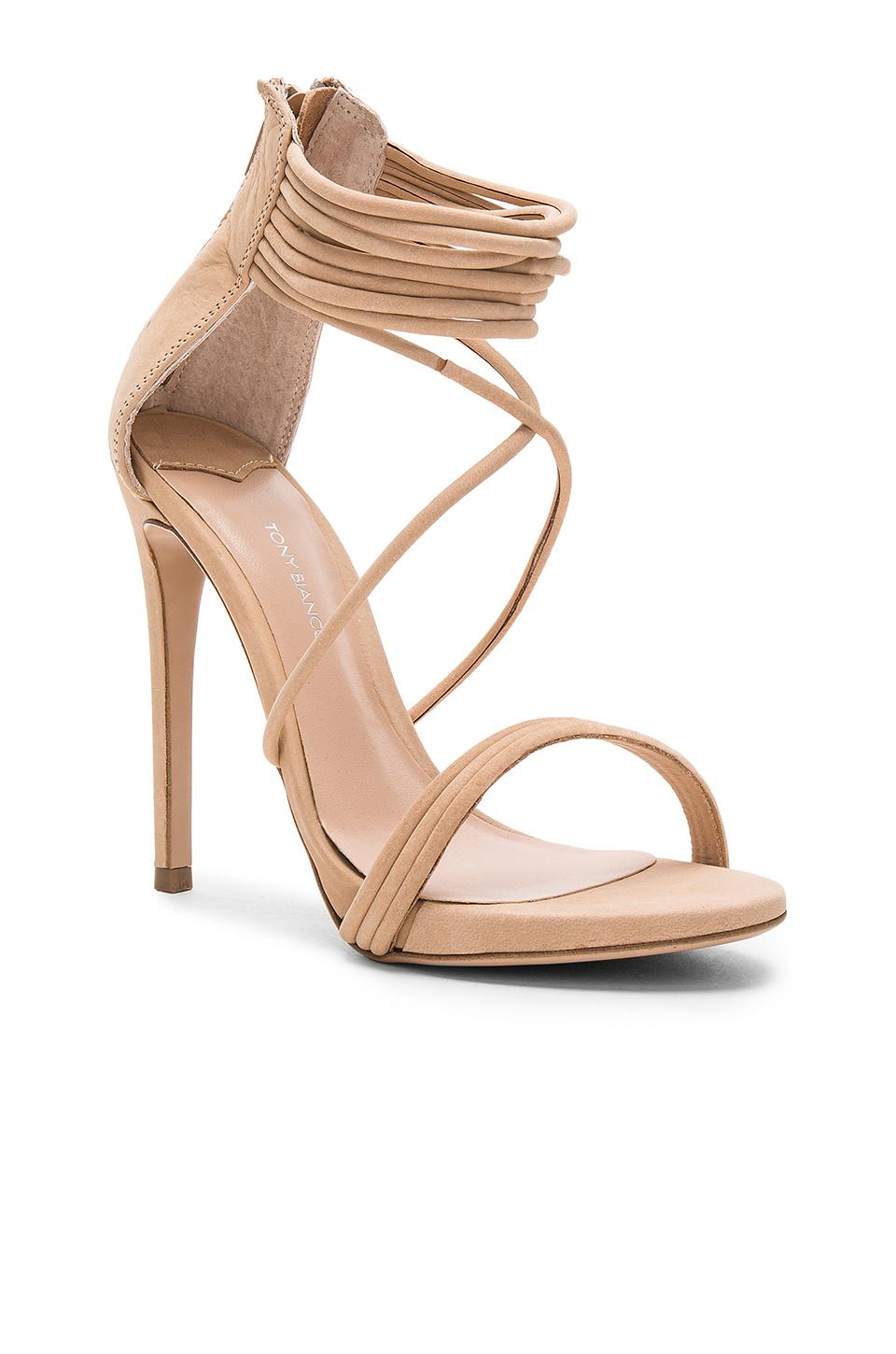 Tony Bianco Leather Alani Heel in Natural - Lyst