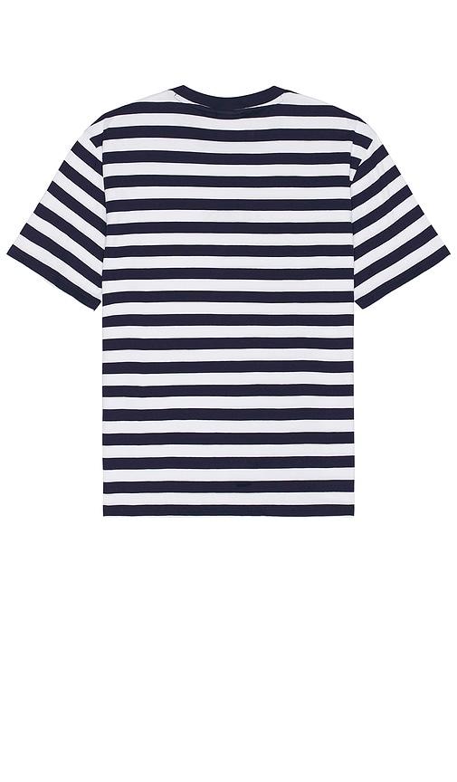 Guess Simple Stripe Tee in Blue for Men Lyst UK