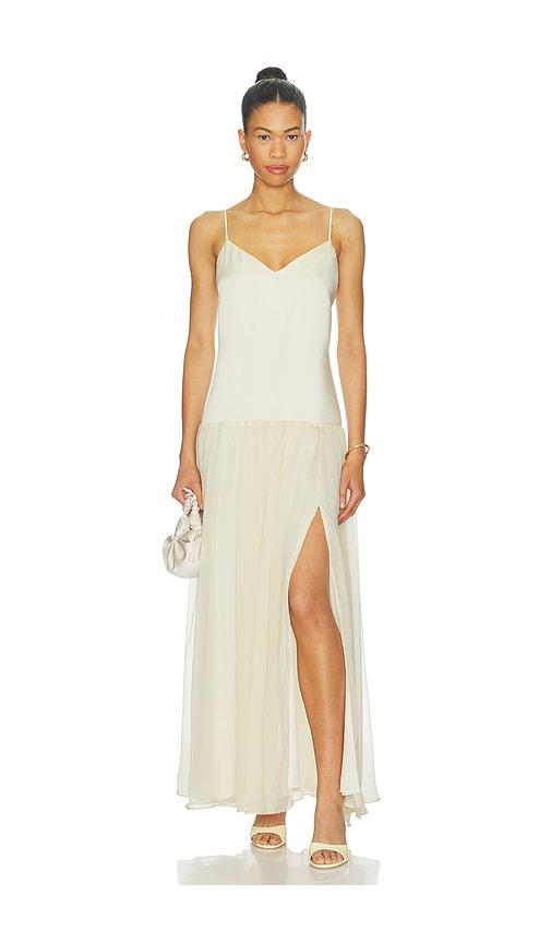 princess polly baby blue dress Bardot Lace Midi Slip Dress in Black