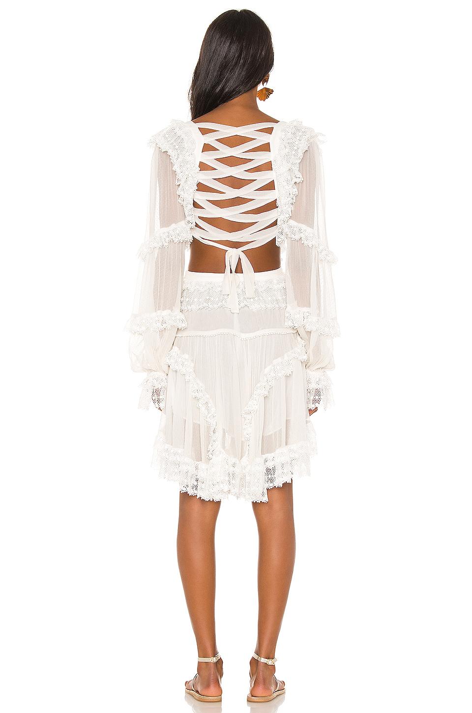 Zimmermann Suraya Cut Out Dress in White | Lyst