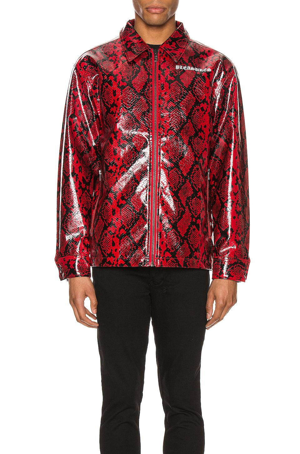 red snakeskin jacket