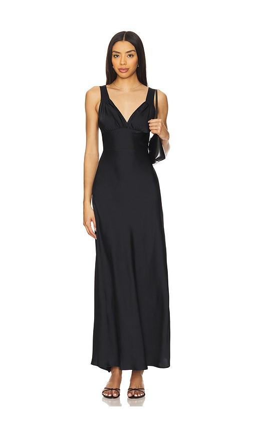 lace midi slip dress in black weworewhat WeWoreWhat Lace Midi Slip Dress in Black