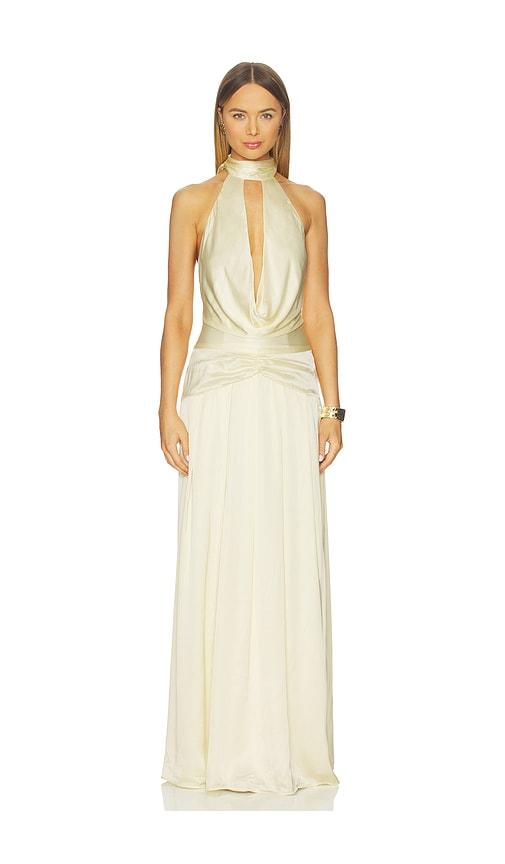 lpa halter tie dress 'Cindy' Halter Mini Dress White