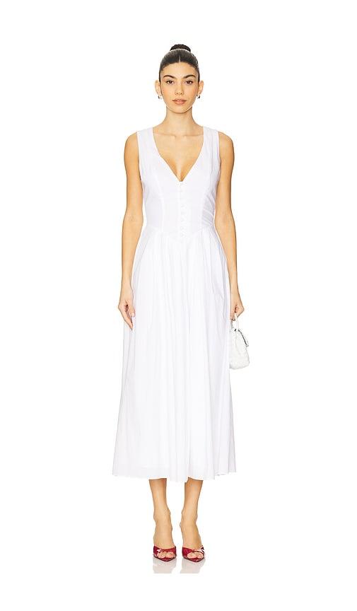MORE TO COME Rae Midi Dress in White | Lyst