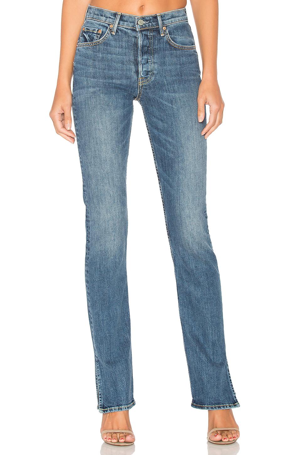 GRLFRND Natalia High-rise Skinny Split Jean in Blue - Lyst