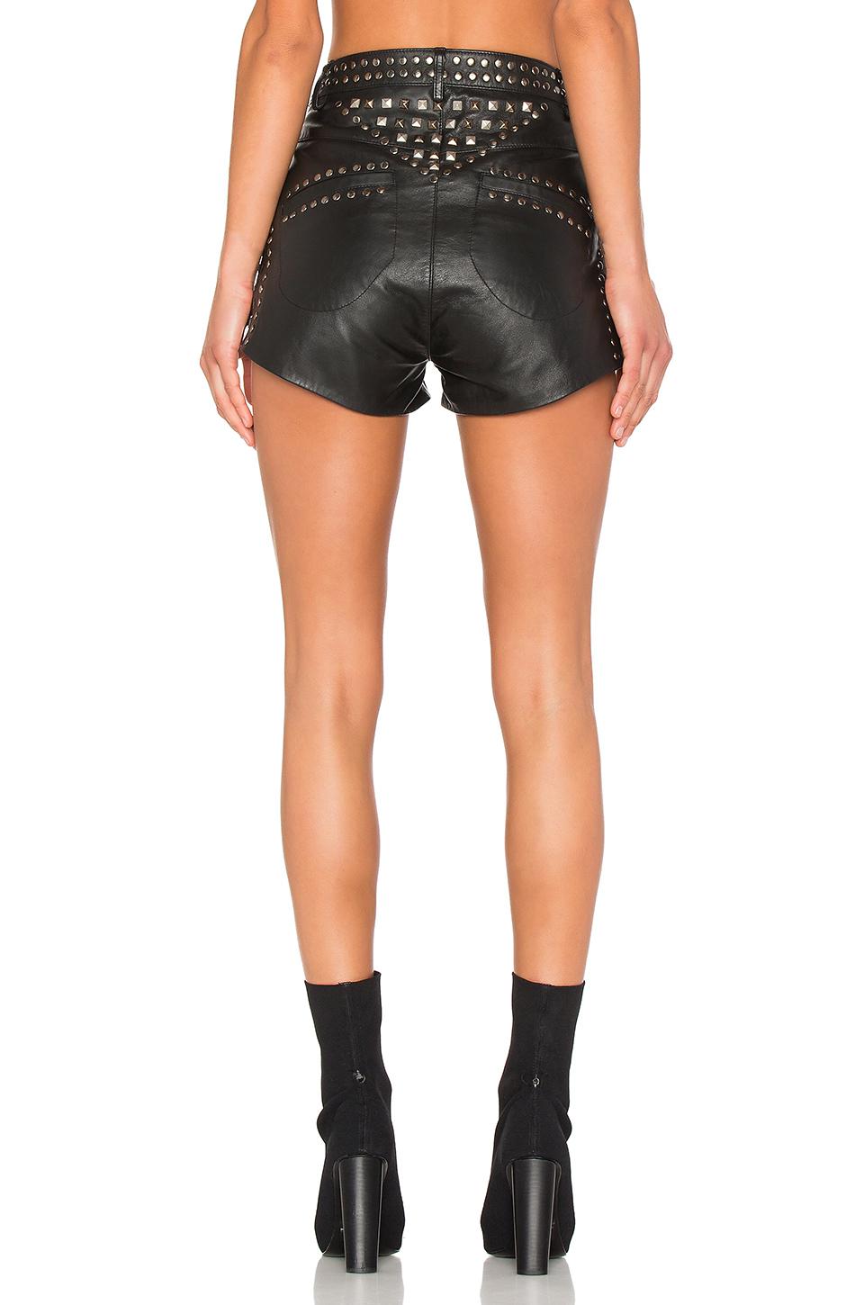 one teaspoon leather shorts