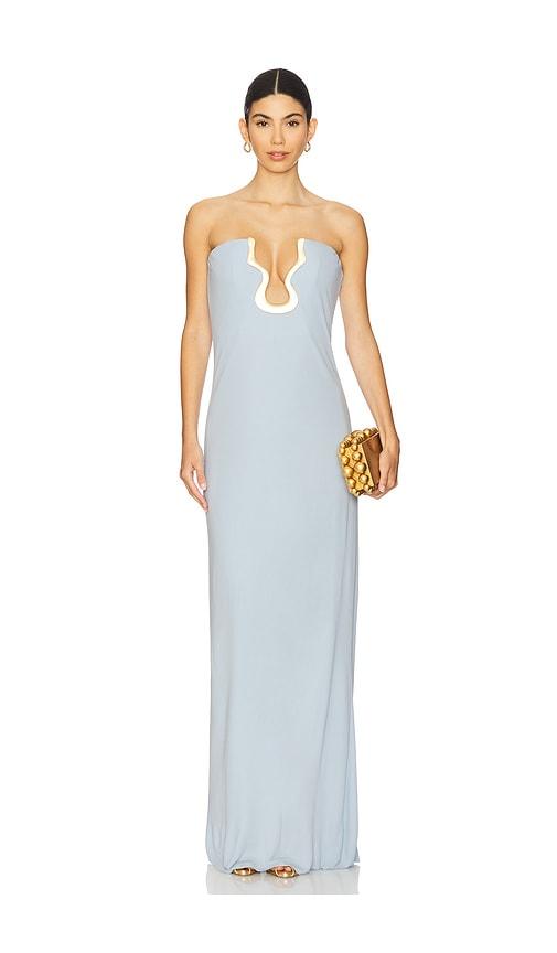 cult gaia light blue dress USN Set of 6 Gold Lace on Blue CPO Hash Marks