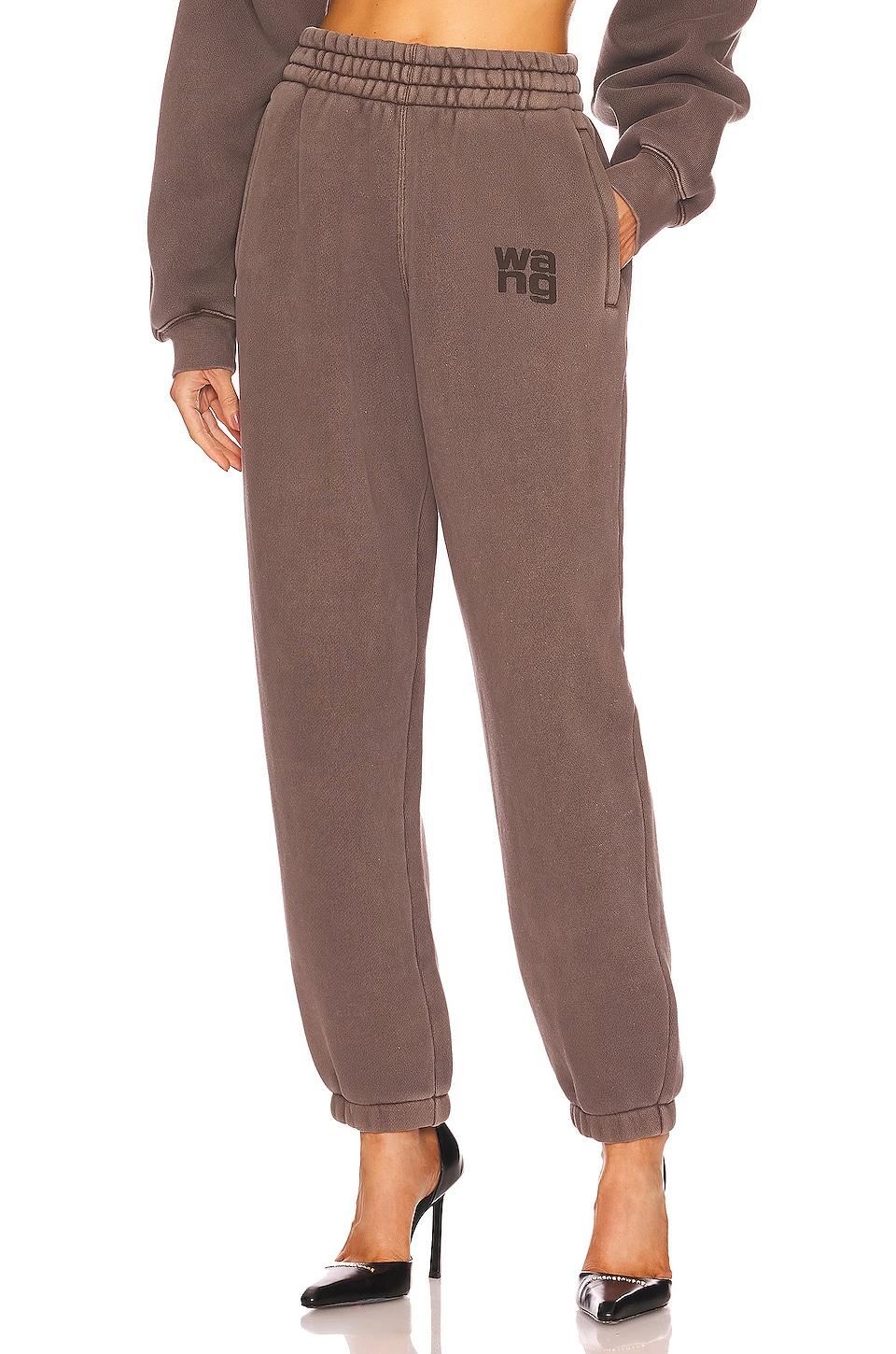 Alexander Wang Essential Terry Classic Sweatpant in Brown | Lyst