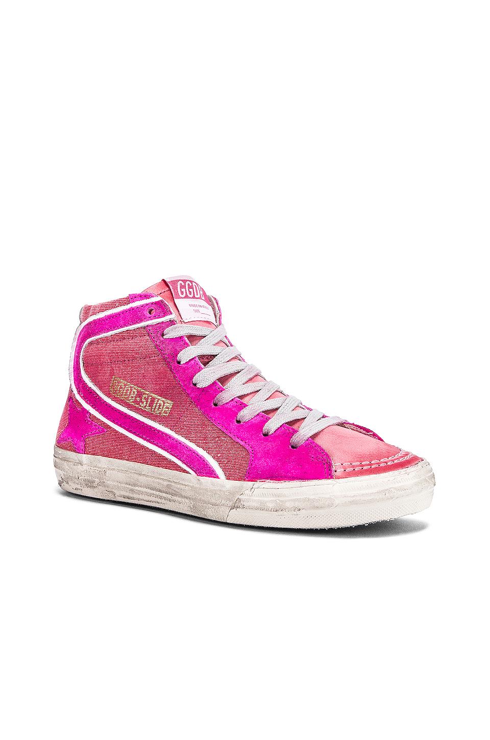 Pink High Top Golden Goose Golden Goose Slide Sneakers In Pink Lyst