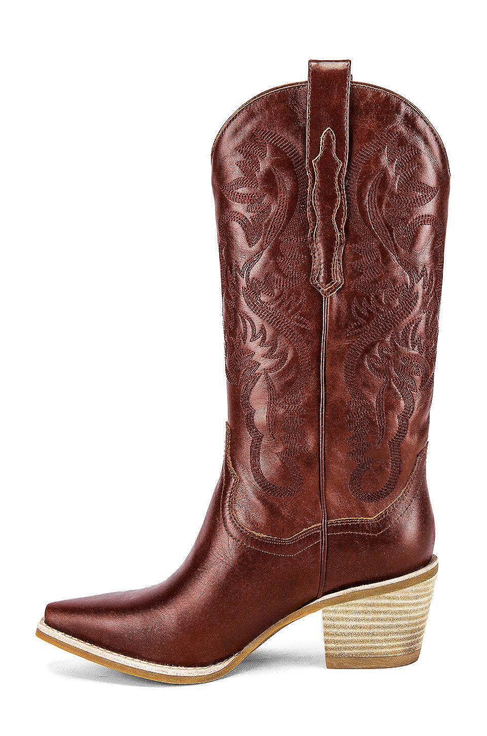 jeffrey campbell dagget western boot latte
