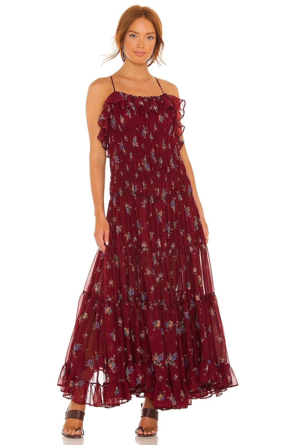 Cloud Nine Maxi Dress in Berry Combo 