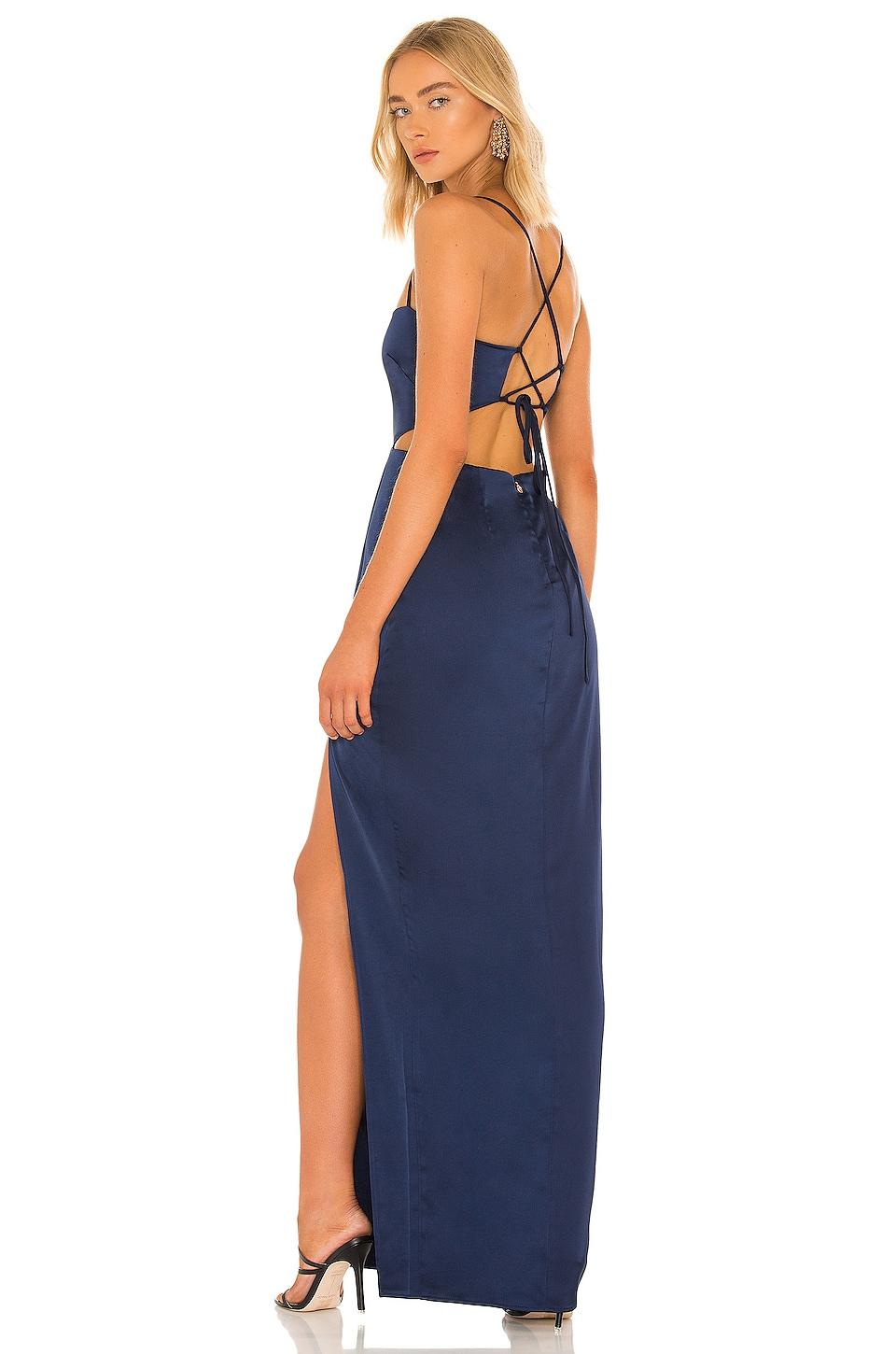 Nookie Satin Stella Cut Out Gown in 