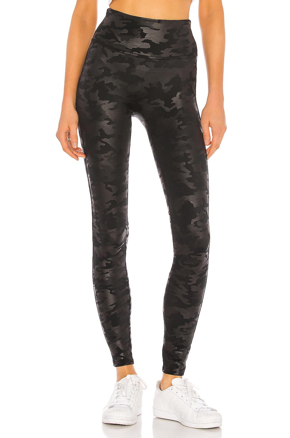 Spanx Faux Leather Camo Leggings in 