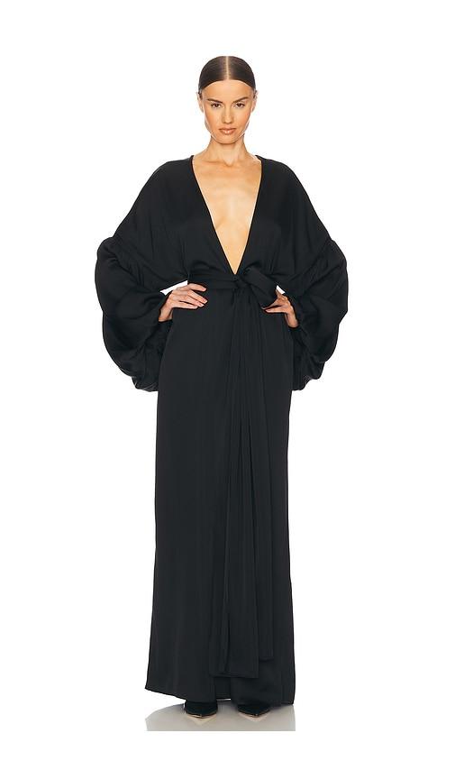 Helsa Serafina Silk Dress in Black | Lyst Helsa Serafina Silk Dress in Black | Lyst