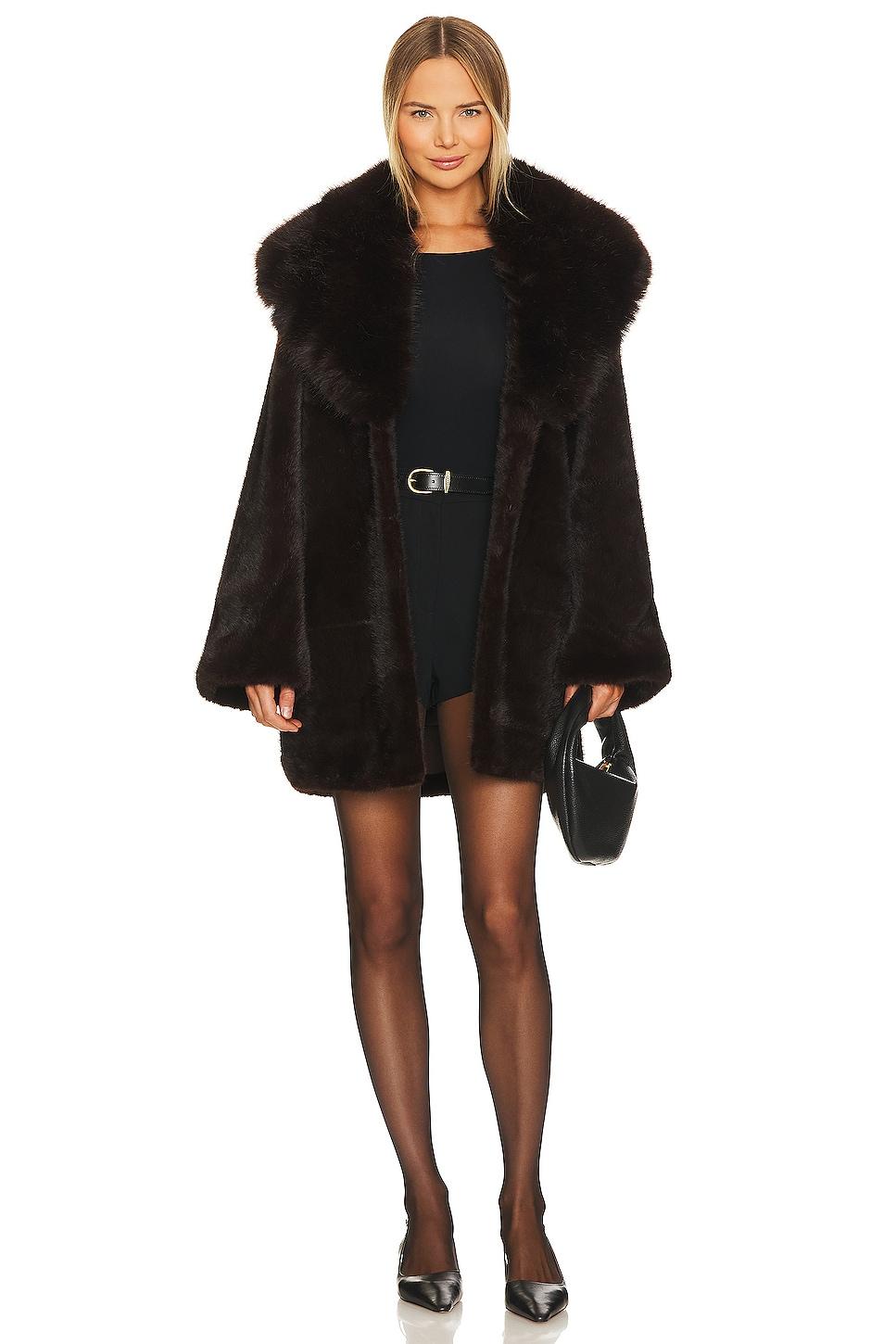 Adrienne landau faux fur coat cheap