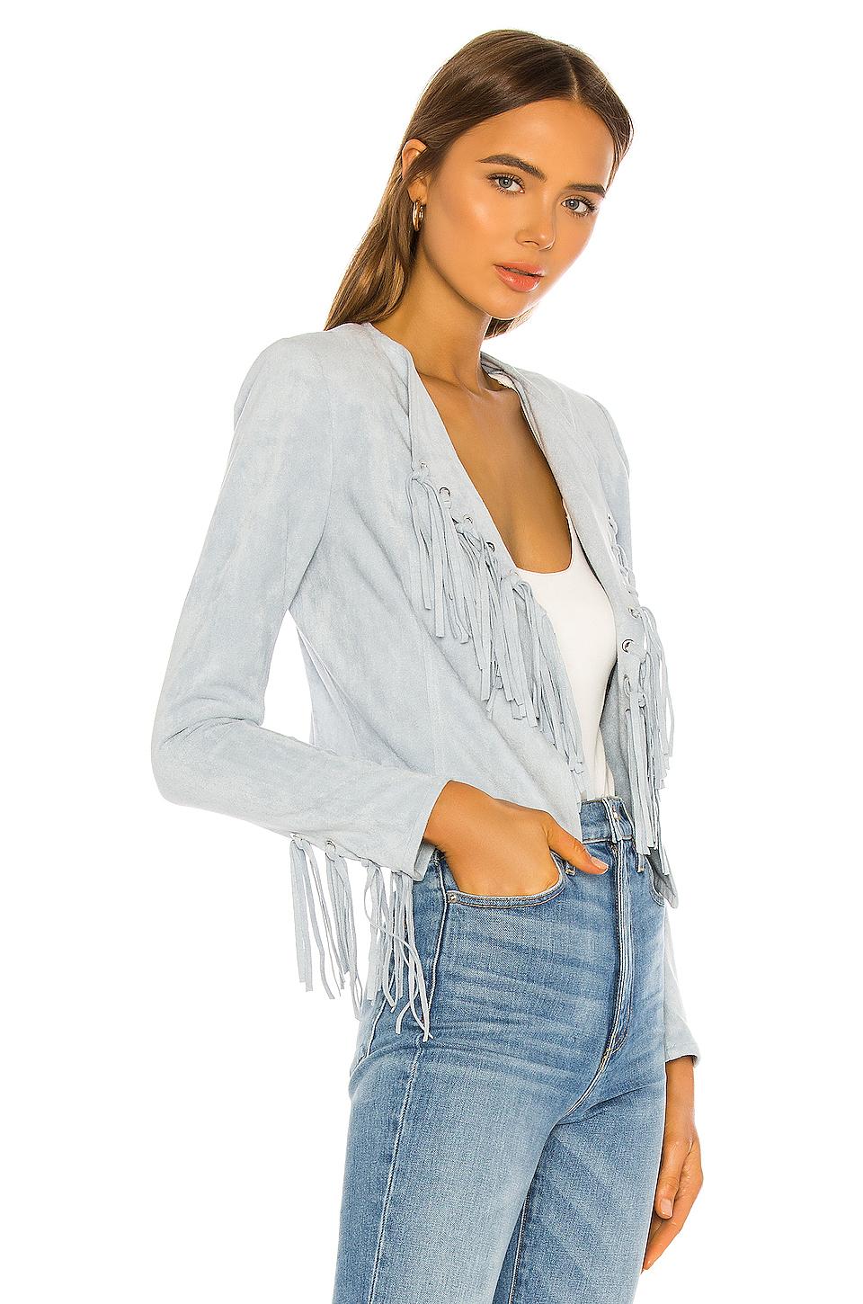 grey fringe jacket