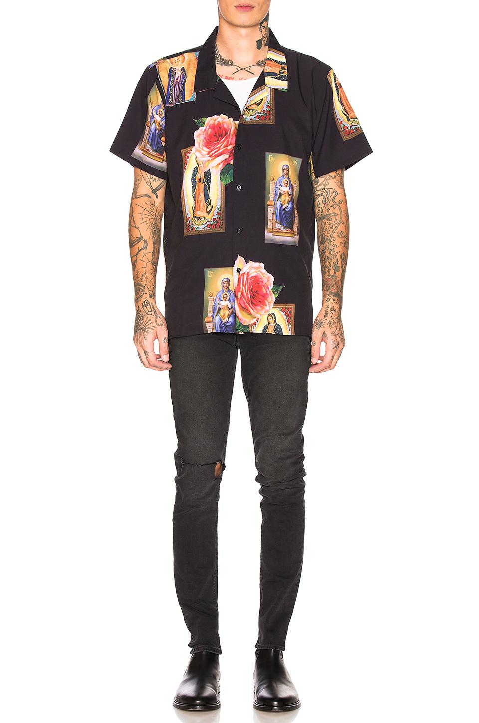 Civil Regime Holy Floral Shirt in Black for Men Lyst