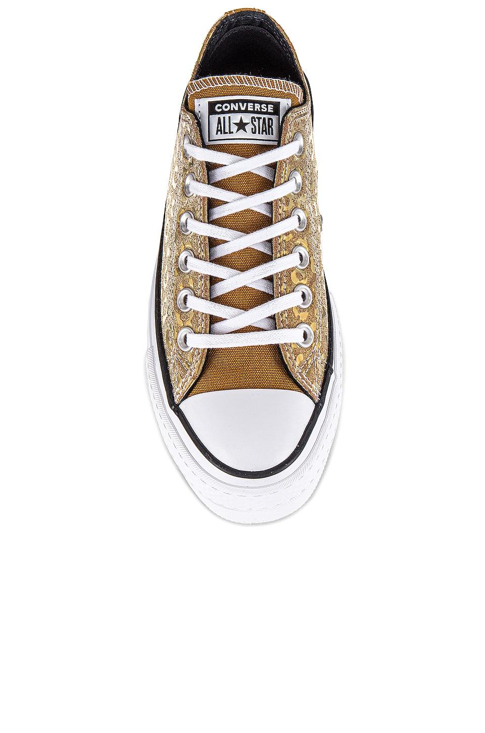 Chuck Taylor All Star Metallic Leather Low Top Sneakers | islamiyyat.com