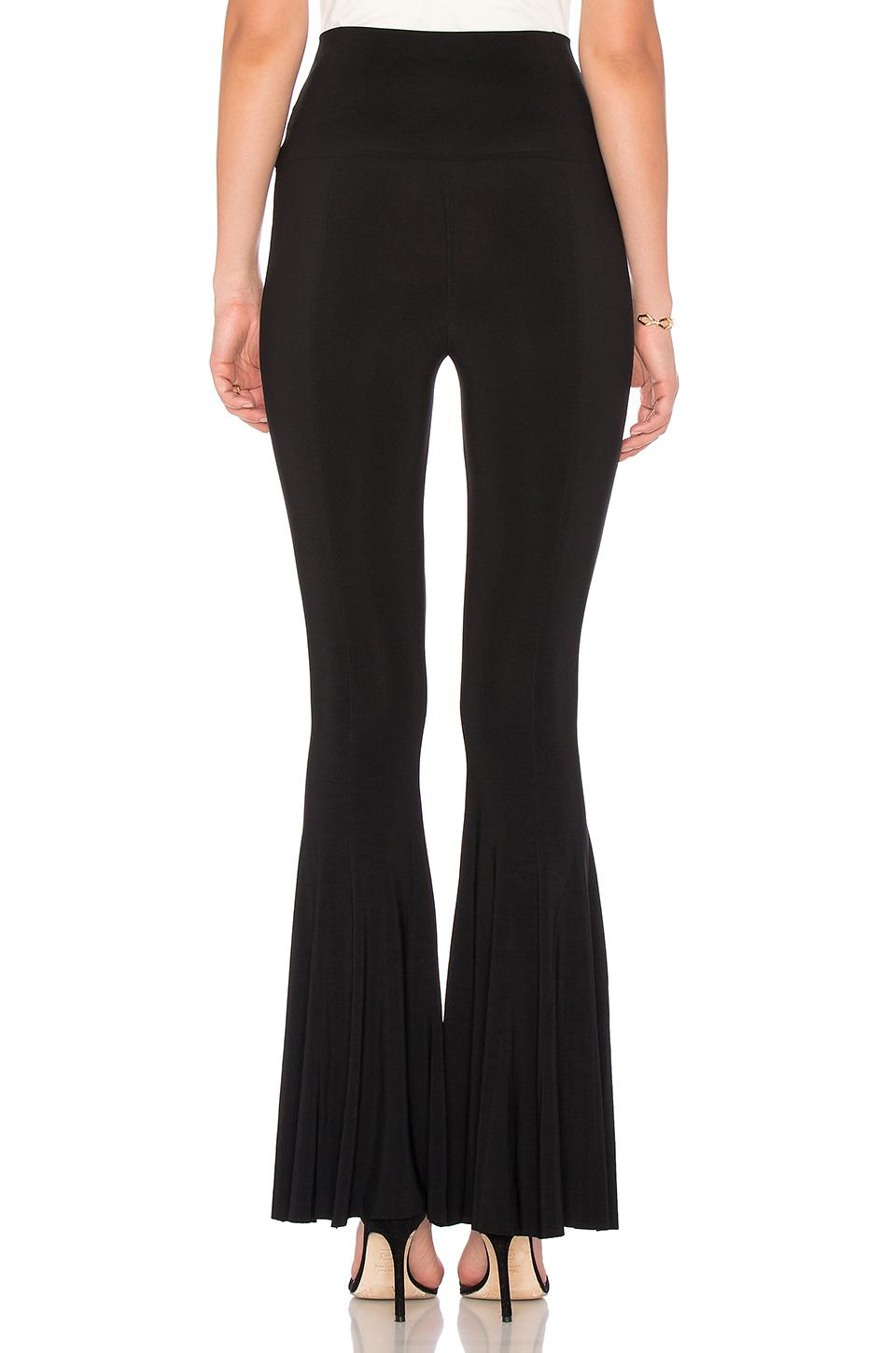 Norma Kamali Synthetic Fishtail Pant in Black - Lyst