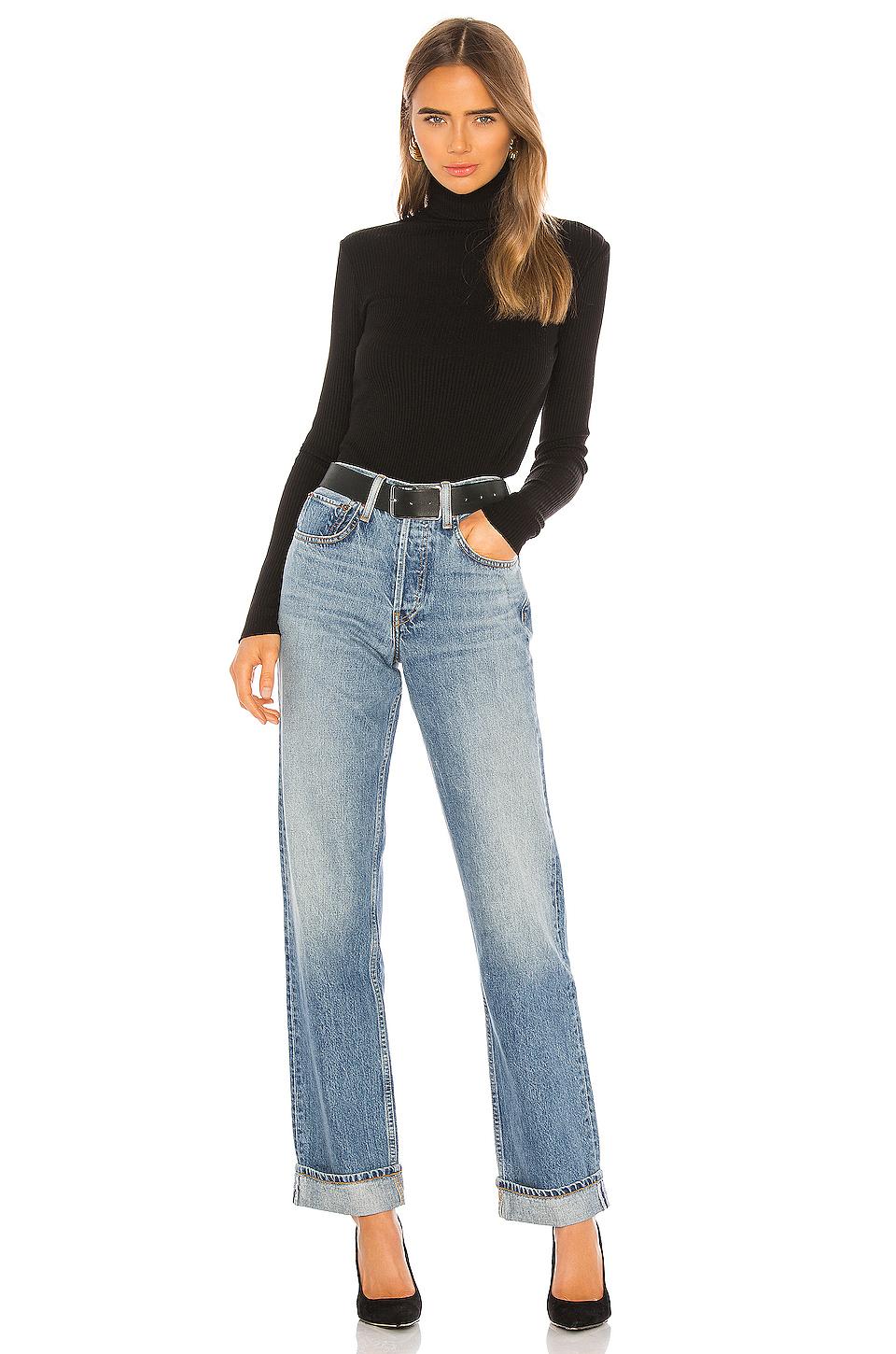 RE/DONE 90s Relaxed Long Straight in Blue | Lyst