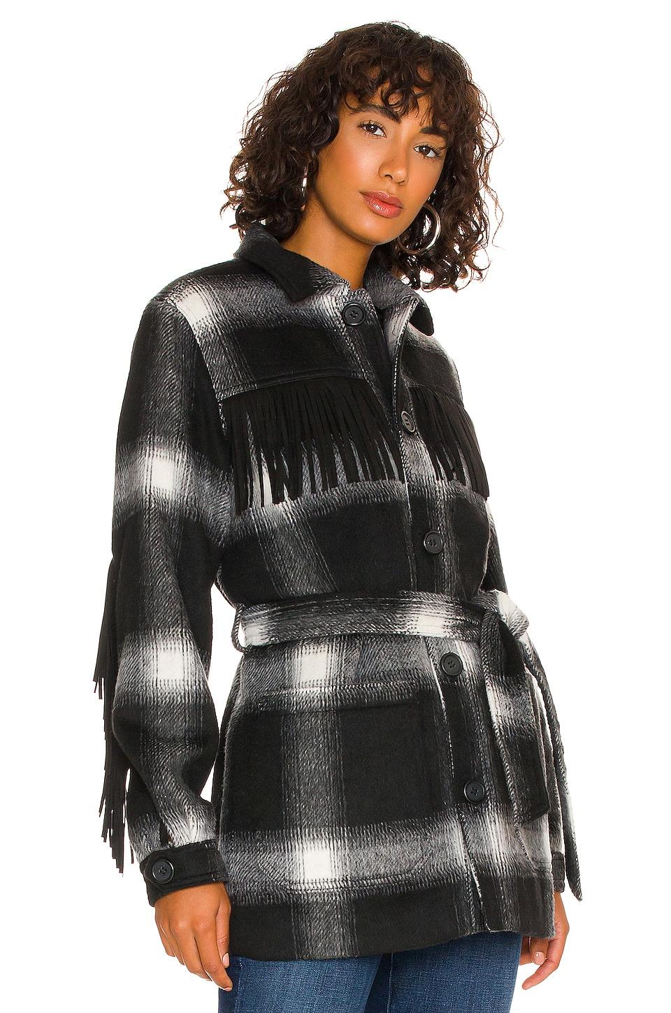 Mother Denim The Fringe Patch Coat in 