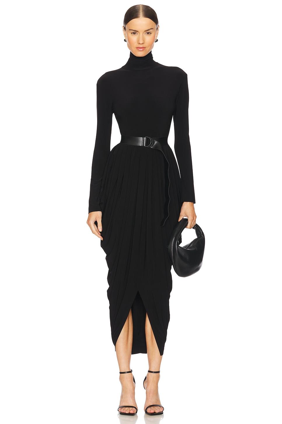 Norma Kamali レディース ブラック ドレス ワンピース 