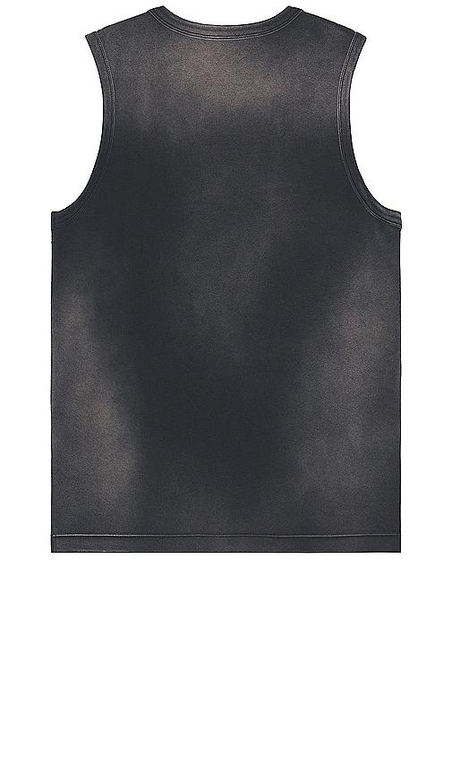 DIESEL T-Brico Faded Tank Top With Puffy Oval D in Black for Men