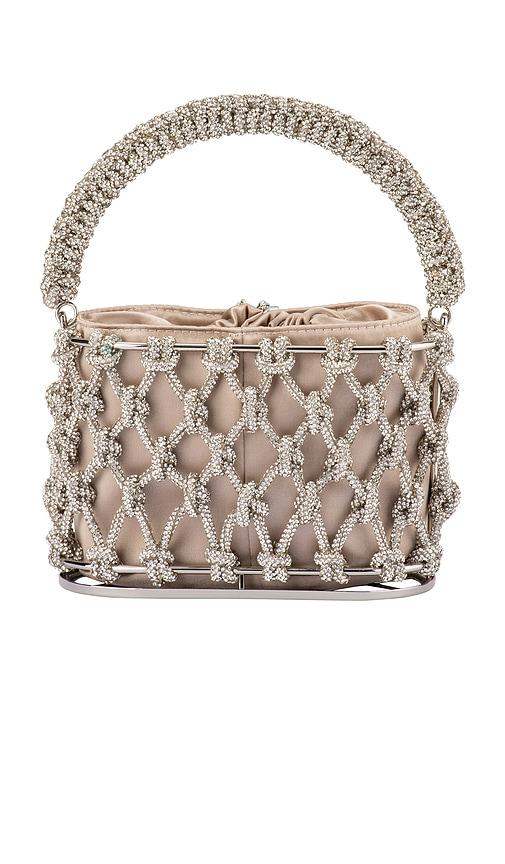 Olga Berg Pearl Clutch Bag Uk Olga Berg PETA Pearl Handle Bag In