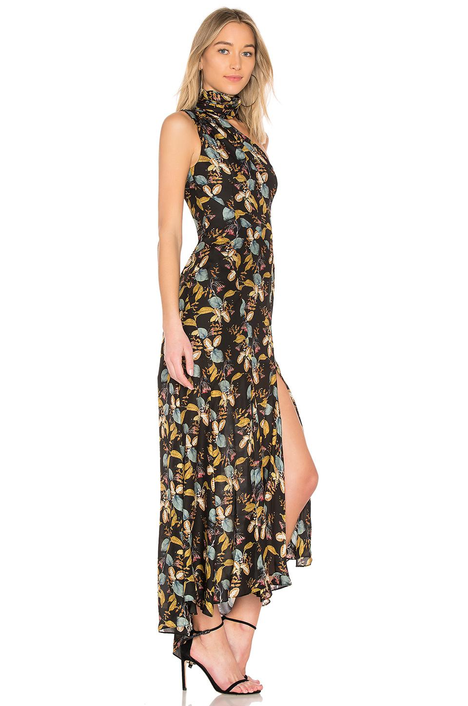 Nicholas ava floral tie neck maxi online