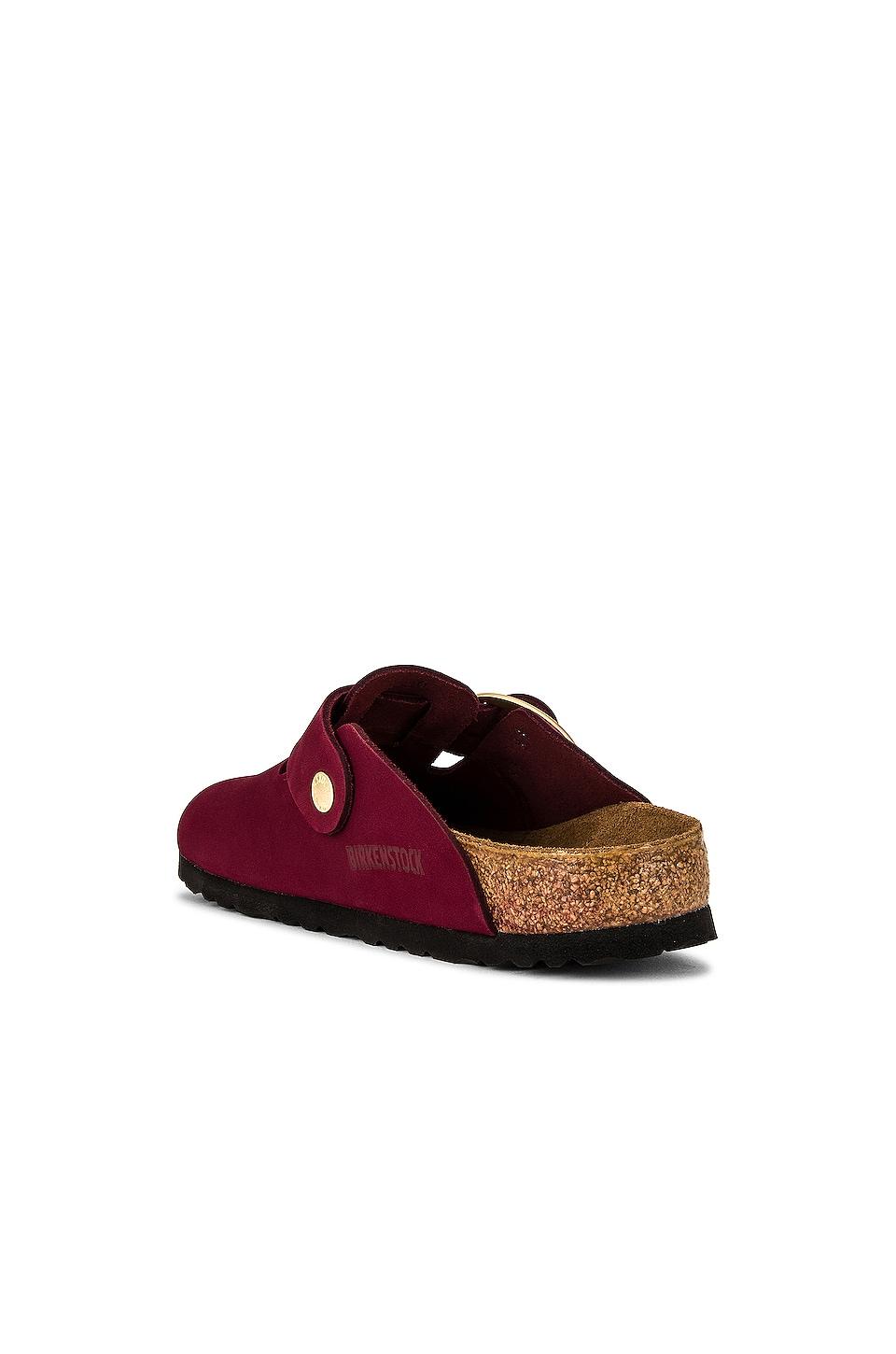 Birkenstock Boston Big Buckle Clogin Maroon in Red Lyst