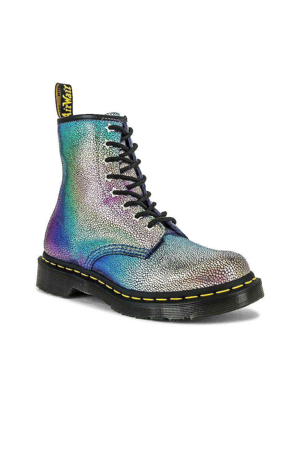 Dr. Martens 1460 Rainbow Ray Boot in Purple | Lyst