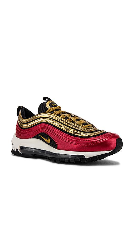 Air max 97 gold and red Clearance