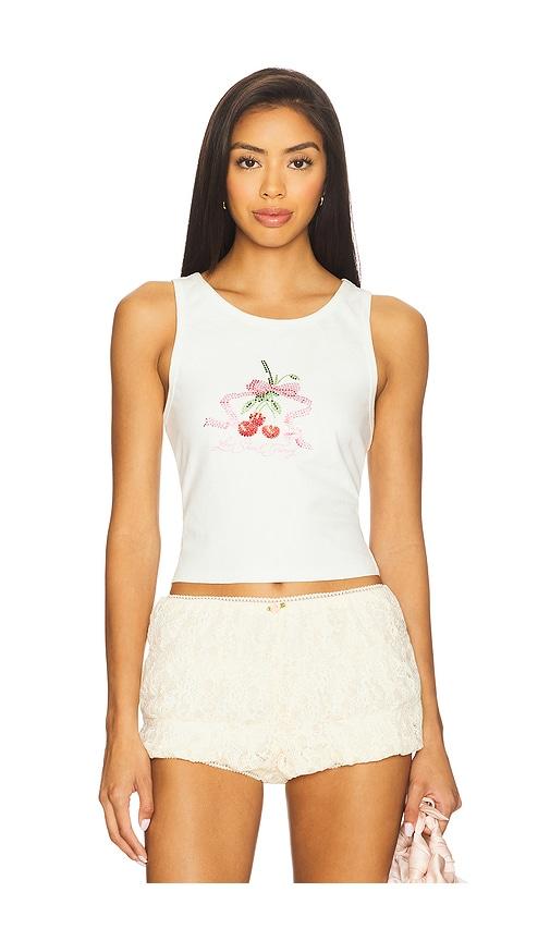 LOVESHACKFANCY 売れ筋商品|||ラブスハックファンシー Tシャツ トップス レディース Tops White LoveShackFancy Tops for Women | Online Sale up to 37% off | Lyst