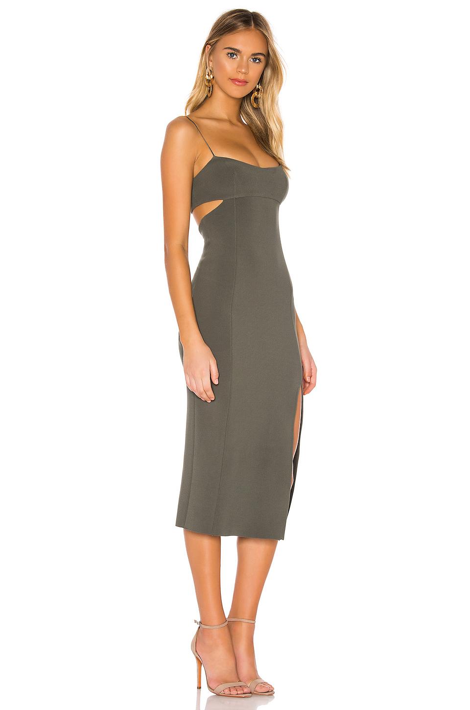 amelie panel midi dress