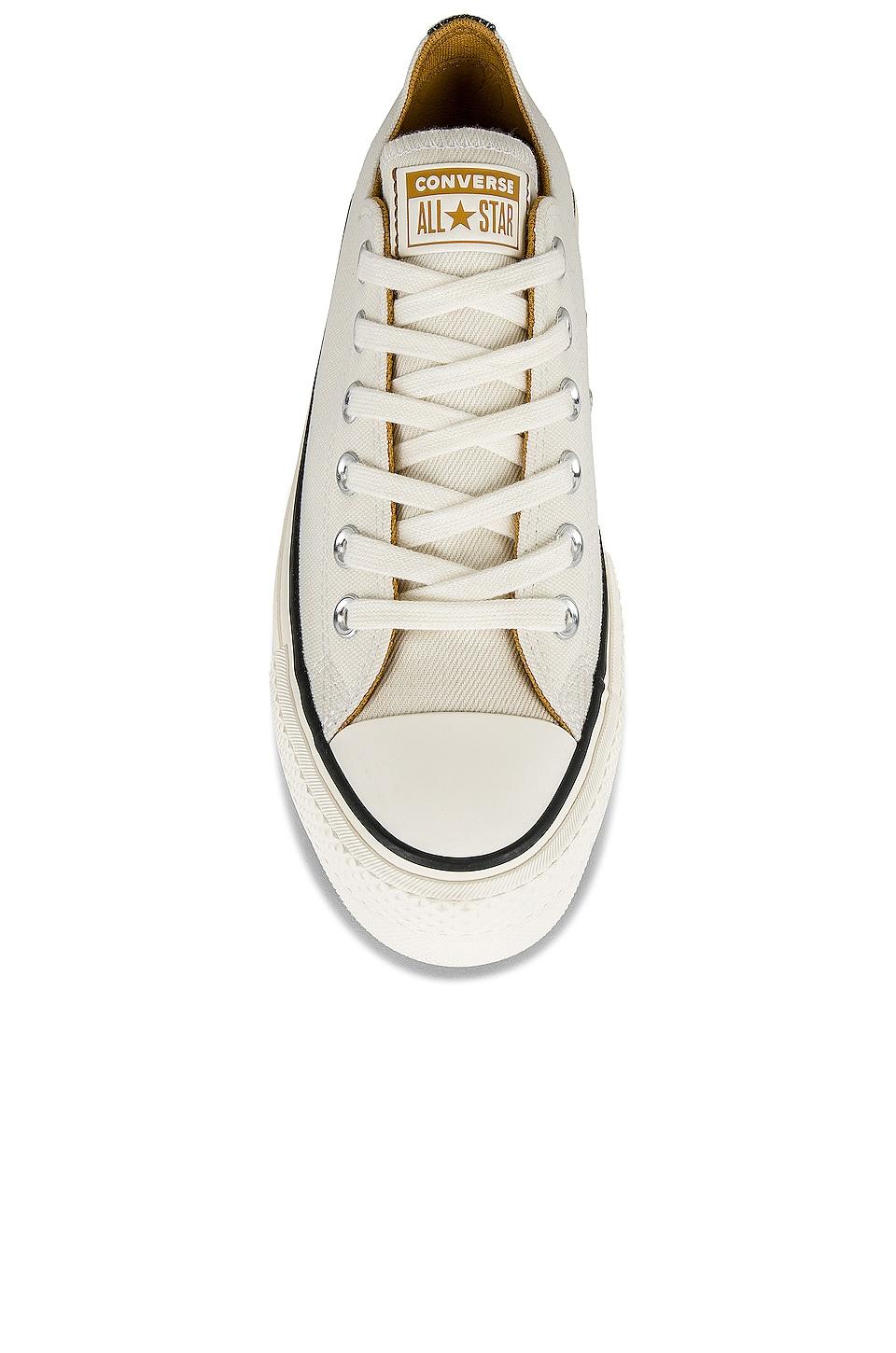 Converse Chuck Taylor All Star Lift Denim Fashion Sneaker in White | Lyst