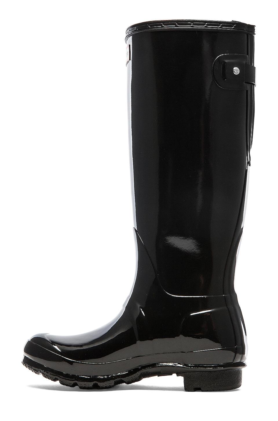 hunter adjustable back gloss rain boot